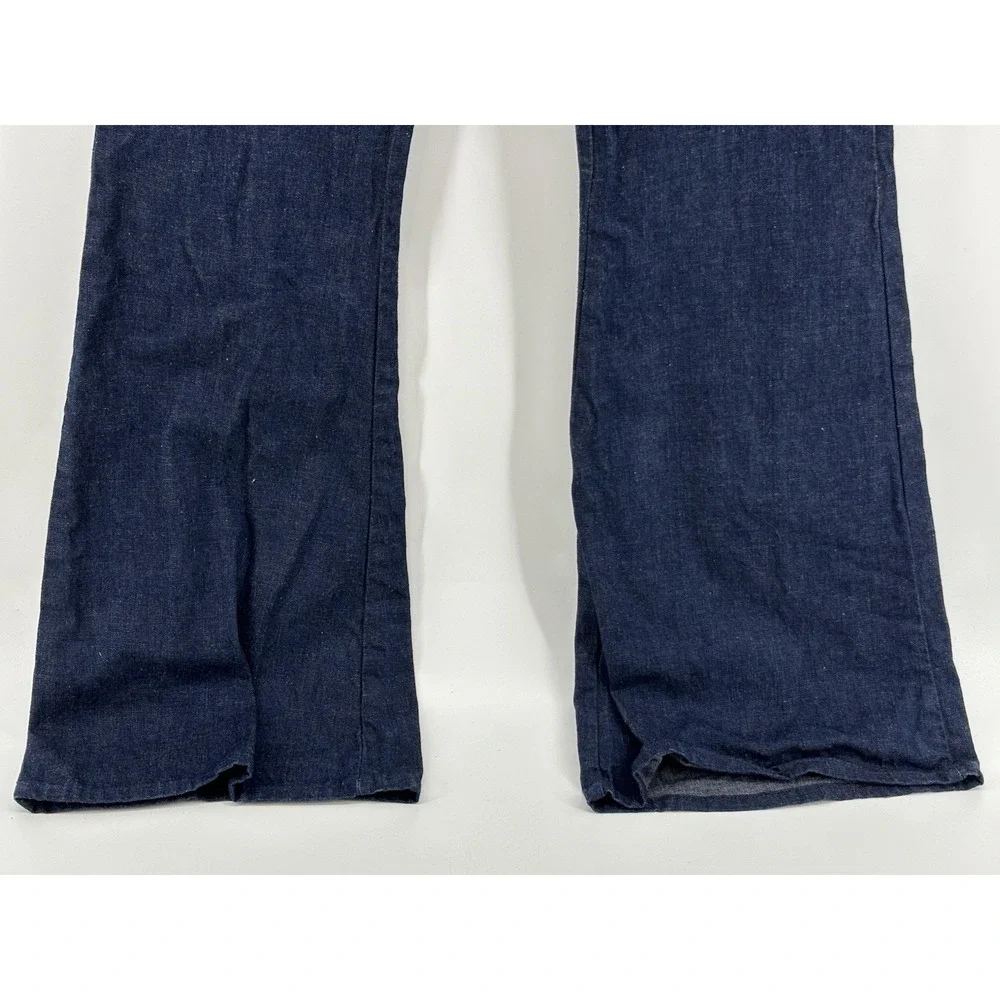 Ely Seafarer STYLE Denim Jeans 1970s Vintage Bell Bottoms US Sanforized 26x35